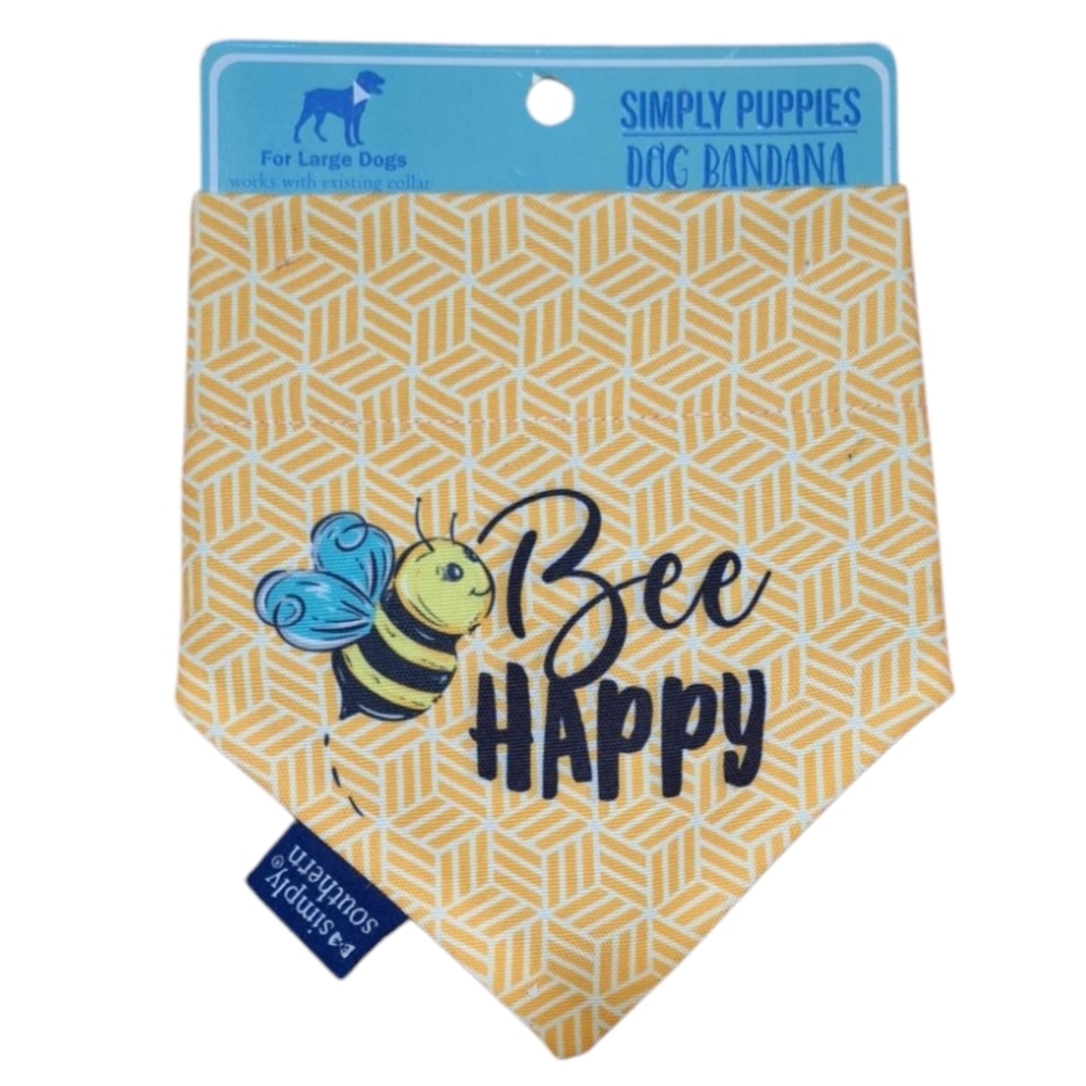 SIMPLY SOUTHERN SIMPLY PUPPIES DOG BANDANA - SIZE L